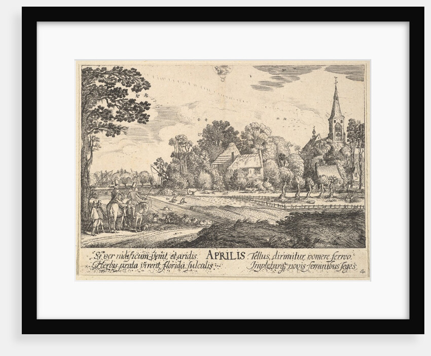 April, 1628-29 by Wenceslaus Hollar
