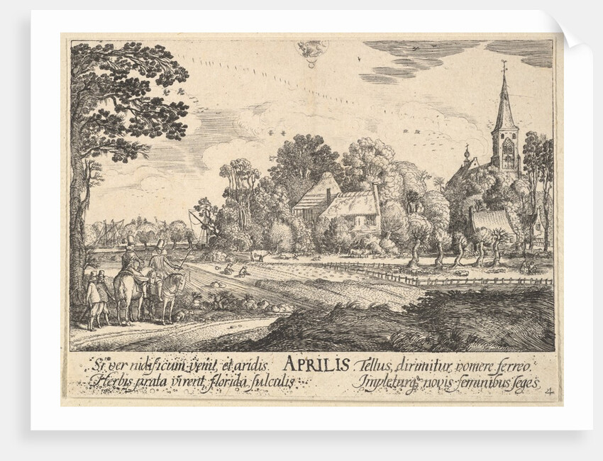 April, 1628-29 by Wenceslaus Hollar