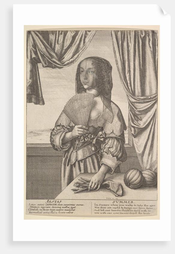 Aestas - Summer, 1641 by Wenceslaus Hollar