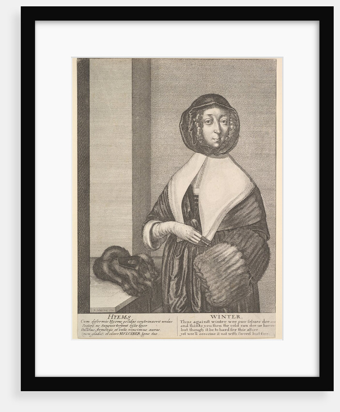 Hyems - Winter, 1641 by Wenceslaus Hollar