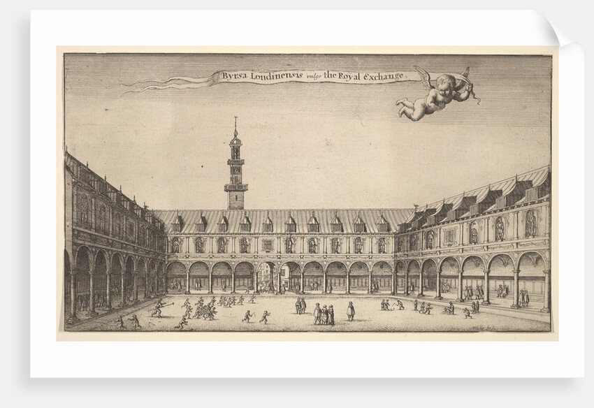 Byrsa Londinensis vulgo the Royal Exchange, ca. 1647 by Wenceslaus Hollar