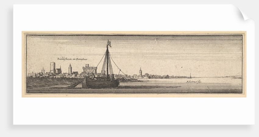 Rüdesheim, 1642-44 by Wenceslaus Hollar