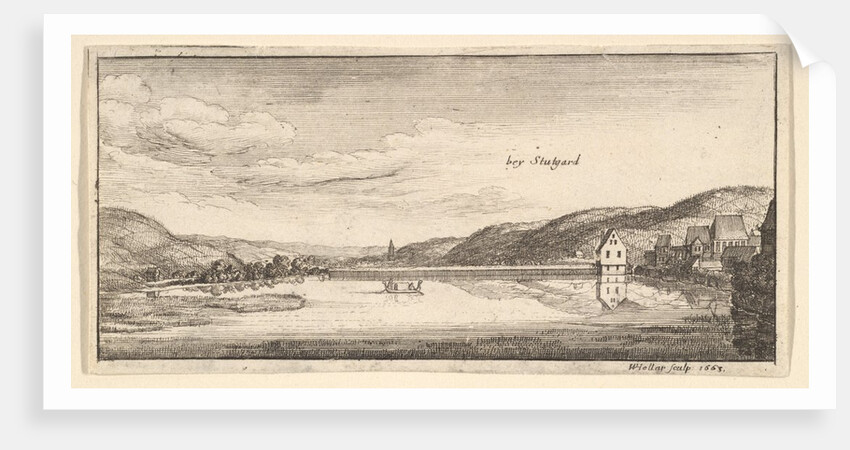 Stuttgart: The Lake, 1663-65 by Wenceslaus Hollar