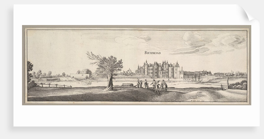 Richmond Palace, 1638 by Wenceslaus Hollar