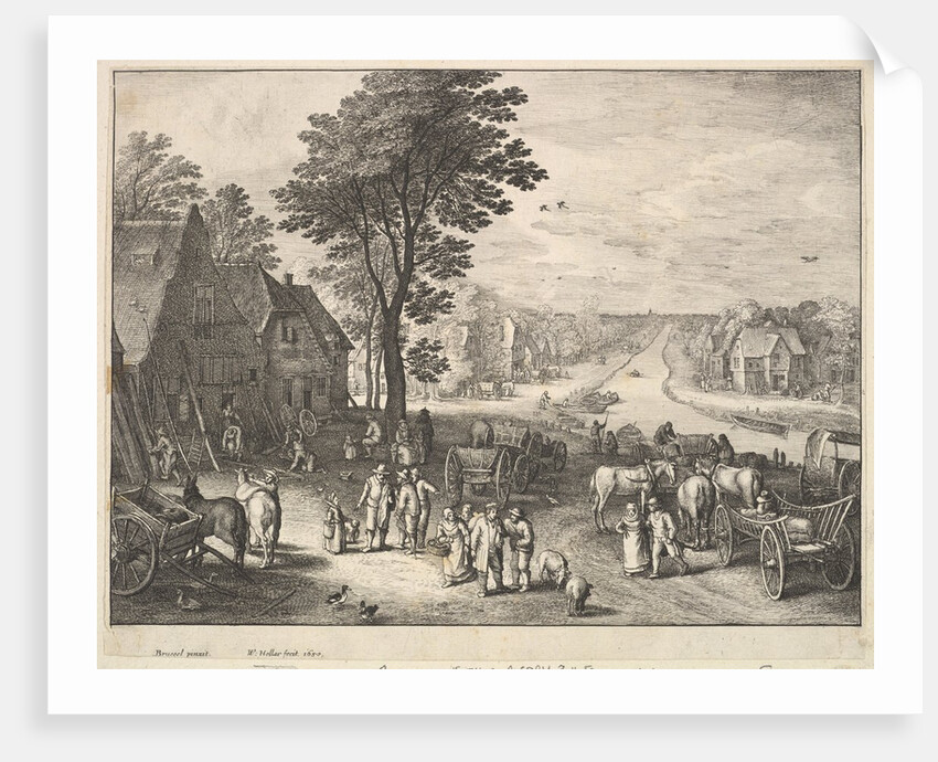 The Straight Canal, 1650 by Wenceslaus Hollar