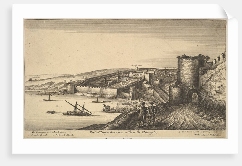 Part of Tangier from above, 1670 by Wenceslaus Hollar
