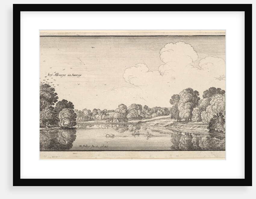 Views of countryside near Albury, Surrey, 1645 by Wenceslaus Hollar