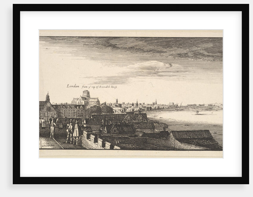 London from Arundel House, copy, 17th century by Wenceslaus Hollar