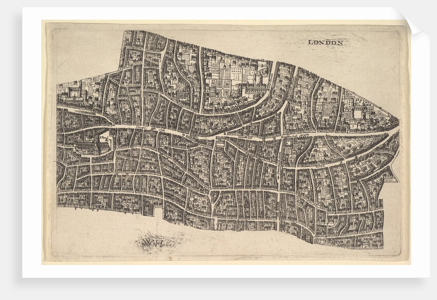 London before the Great Fire, 1666-77 by Wenceslaus Hollar