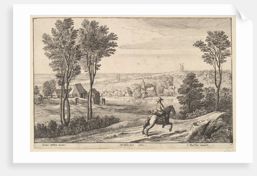 The Horseman, 1650 by Wenceslaus Hollar