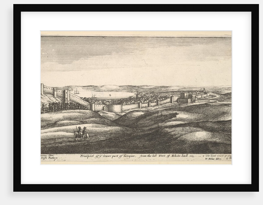 Prospect of ye lower part of Tangier, from the hill West of White-hall, 1669-73 by Wenceslaus Hollar