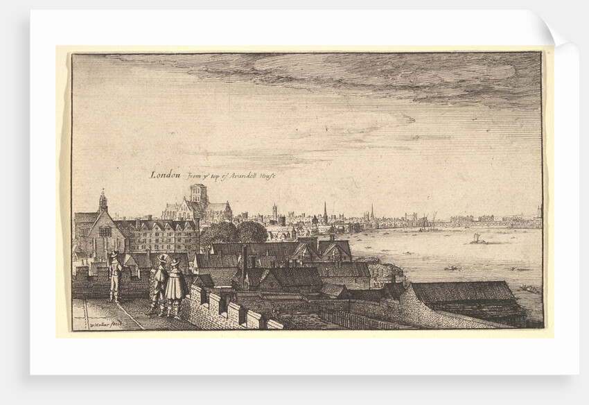 London from Arundel House, 1643 by Wenceslaus Hollar