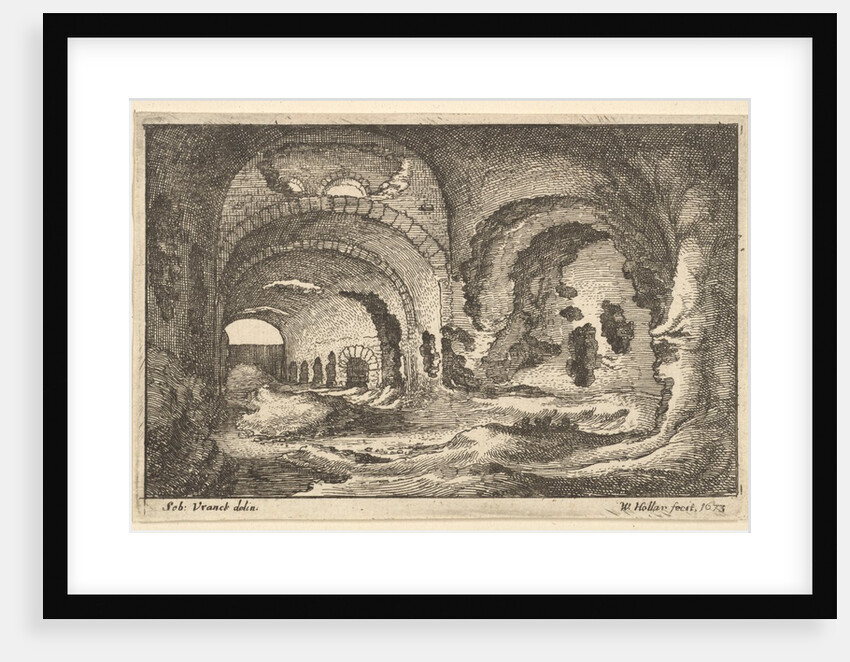 Roman remains at Tivoli, 1673 by Wenceslaus Hollar