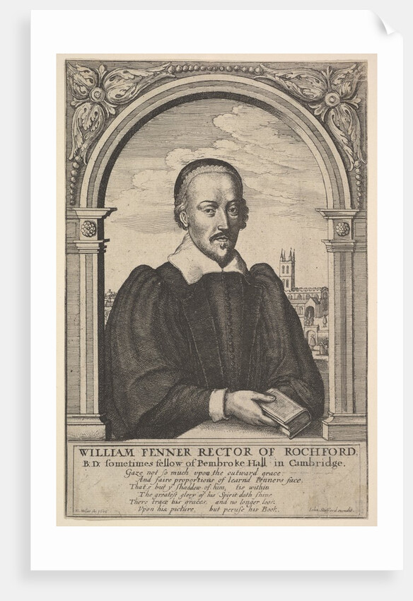 William Fenner, Rector of Rochford, 1656 by Wenceslaus Hollar
