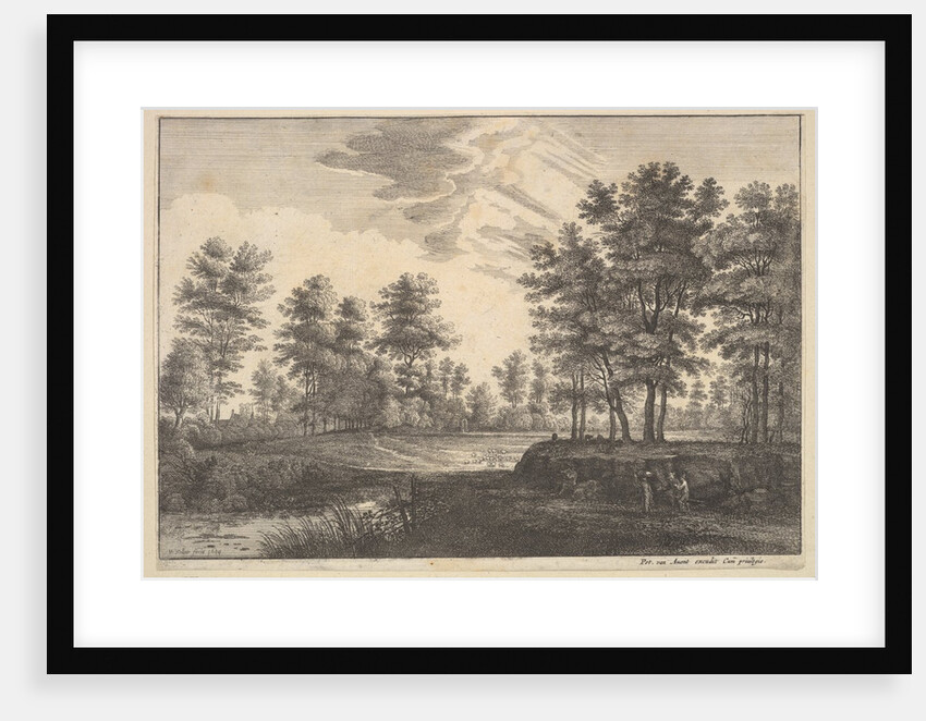 Wooded Landscape, 1644 by Wenceslaus Hollar