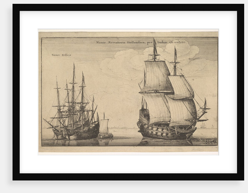 Naues Mercatoriæ Hollandicæ per Indias Occidentales, 1647 by Wenceslaus Hollar