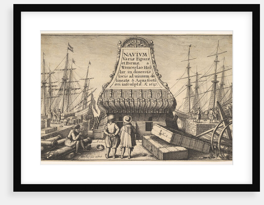 Title page: Dutch Ships, 1647 by Wenceslaus Hollar