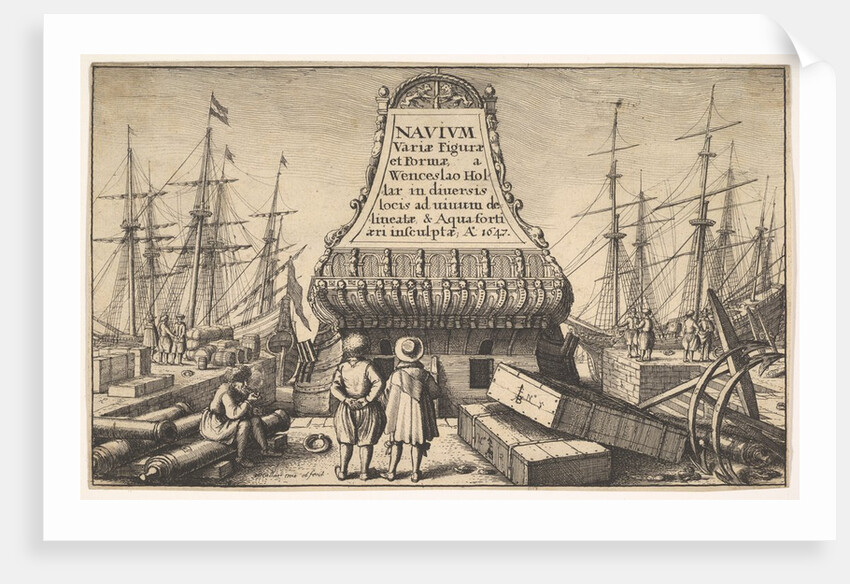 Title page: Dutch Ships, 1647 by Wenceslaus Hollar