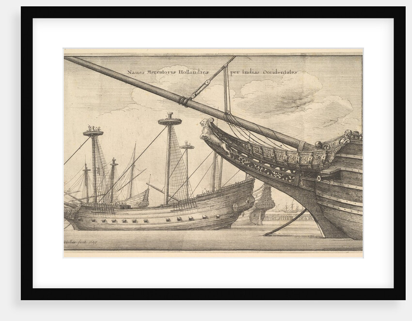 Naues Mercatoriæ Hollandicæ per Indias Occidentales, 1647 by Wenceslaus Hollar