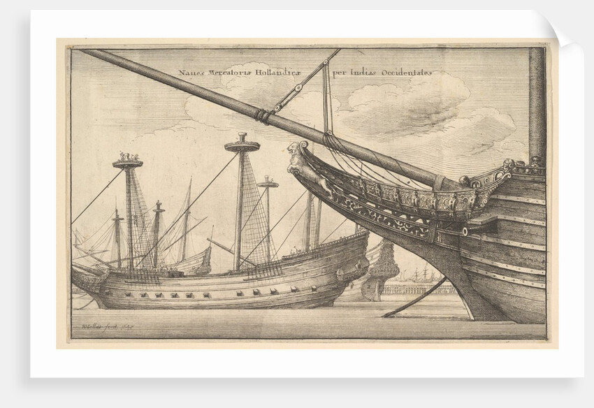 Naues Mercatoriæ Hollandicæ per Indias Occidentales, 1647 by Wenceslaus Hollar