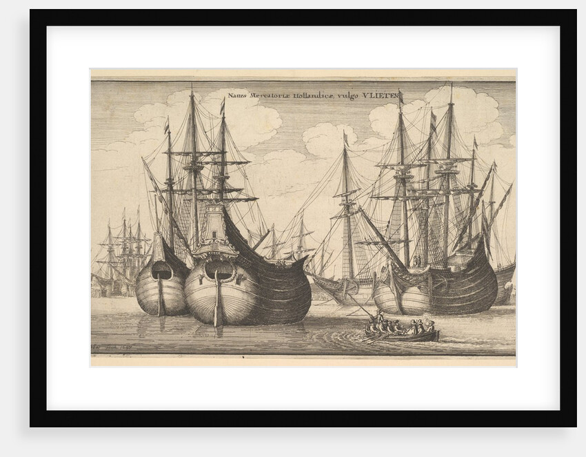 Naues Mercantoriæ Hollandicæ, vulgo VLIETEN, 1647 by Wenceslaus Hollar