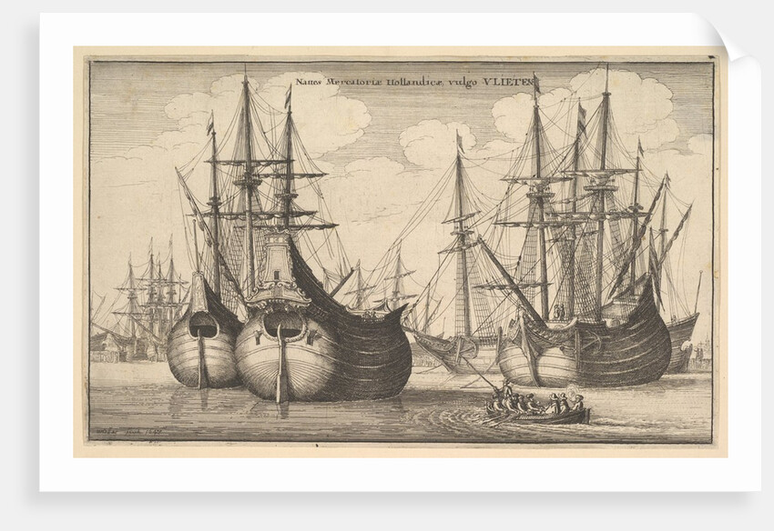 Naues Mercantoriæ Hollandicæ, vulgo VLIETEN, 1647 by Wenceslaus Hollar