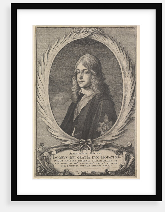 James, Duke of York, 1651 by Wenceslaus Hollar