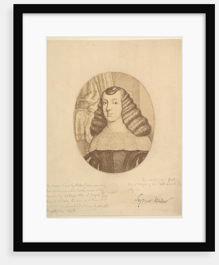 Catherine, Princess of Portugal, 1661 by Wenceslaus Hollar