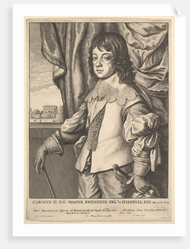 Charles II, 1649 by Wenceslaus Hollar