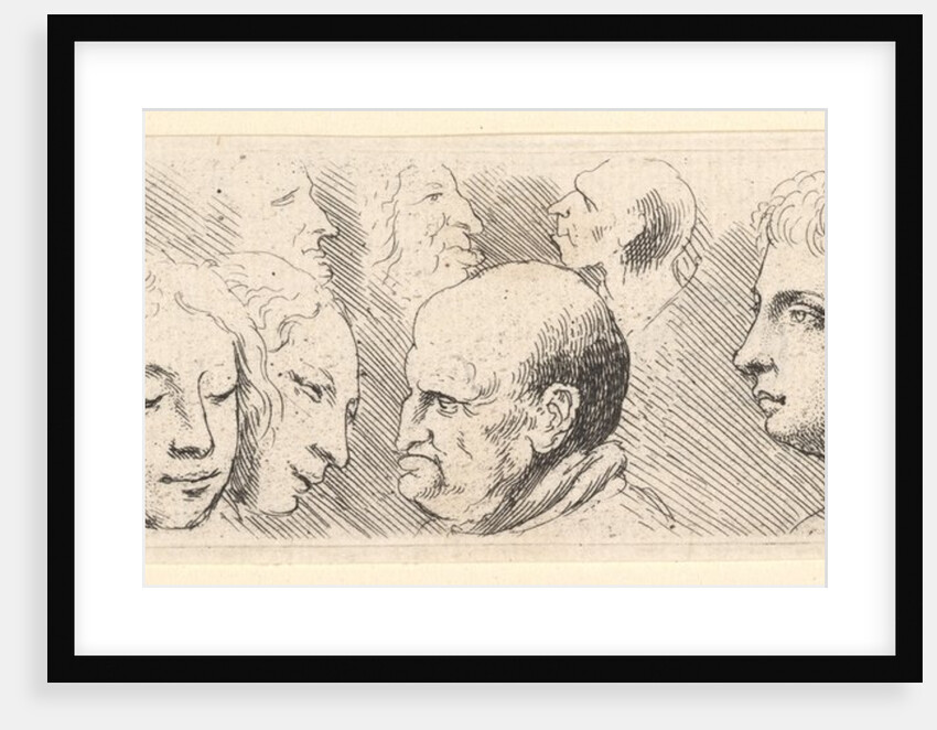 Head studies, 1644-52 by Wenceslaus Hollar
