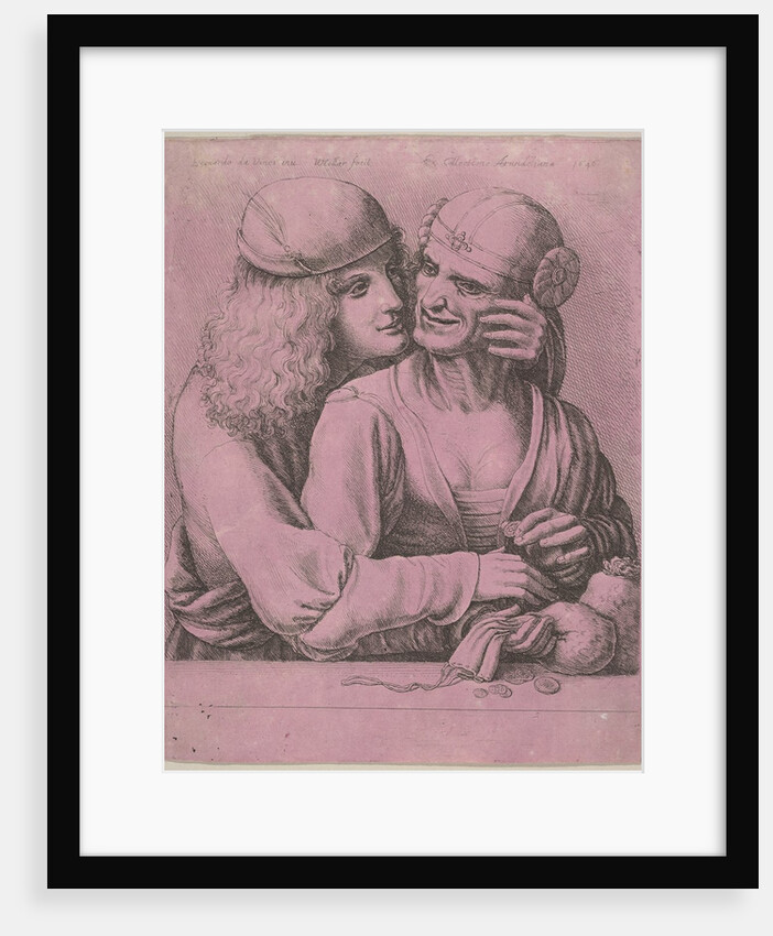 A young man caressing an old woman, 1646 by Wenceslaus Hollar