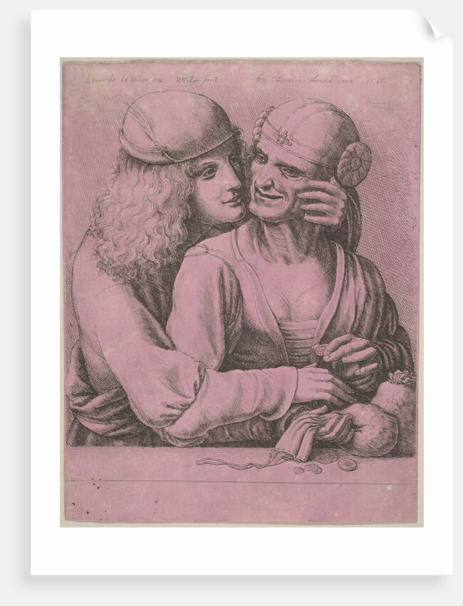 A young man caressing an old woman, 1646 by Wenceslaus Hollar