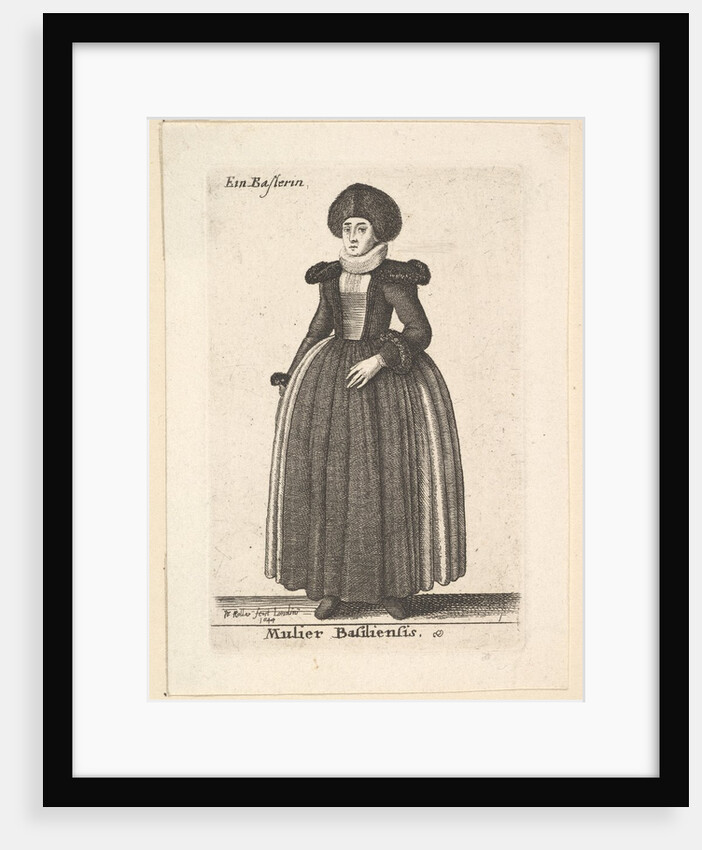 Mulier Basiliensis; , 1644 by Wenceslaus Hollar