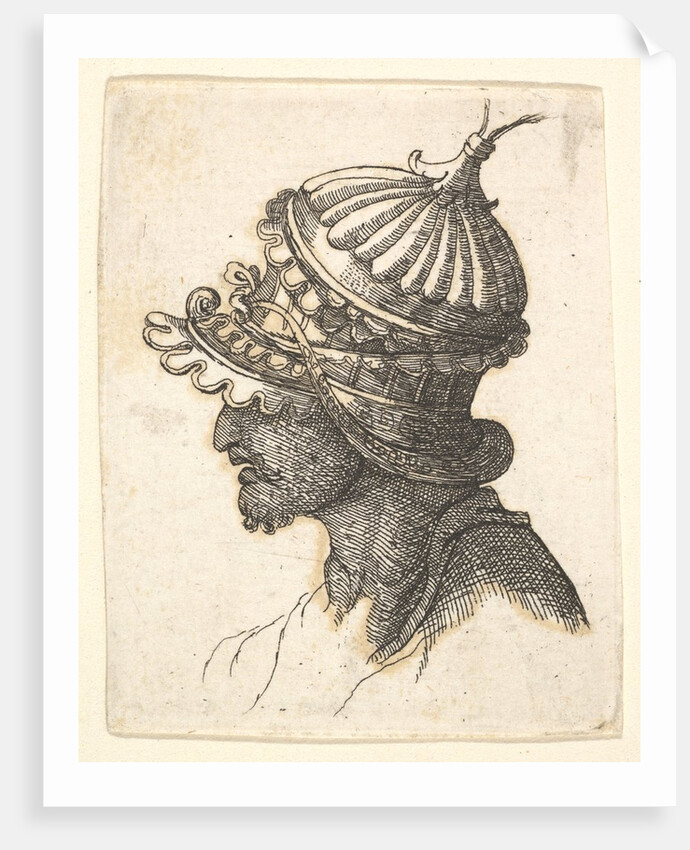 Helmeted head, 17th century by Unknown