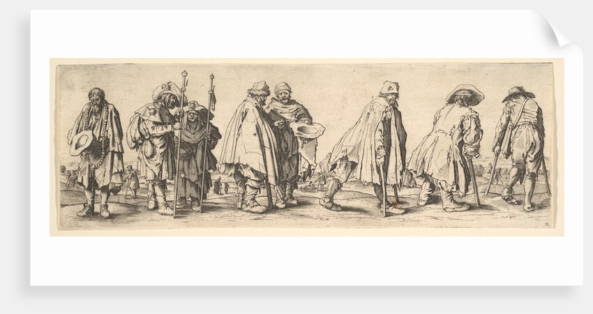 Eight Beggars, 1630 by Wenceslaus Hollar