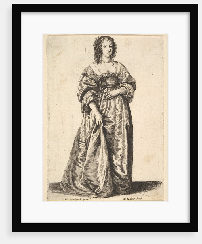 Figure of a Lady Standing, 1625-77 by Wenceslaus Hollar