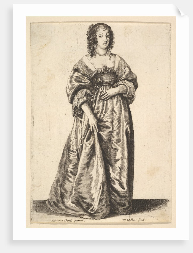 Figure of a Lady Standing, 1625-77 by Wenceslaus Hollar