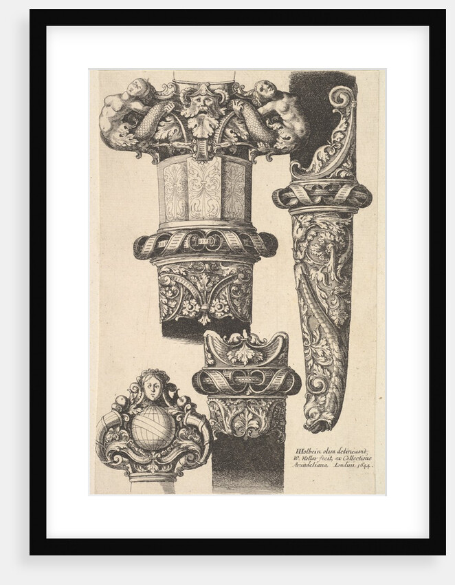 Daggars and scabbards, 1625-77 by Wenceslaus Hollar