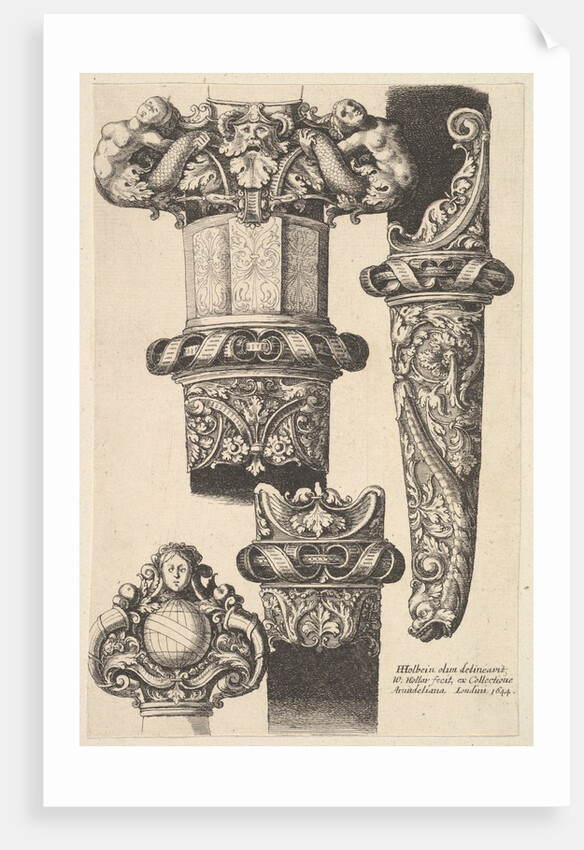 Daggars and scabbards, 1625-77 by Wenceslaus Hollar