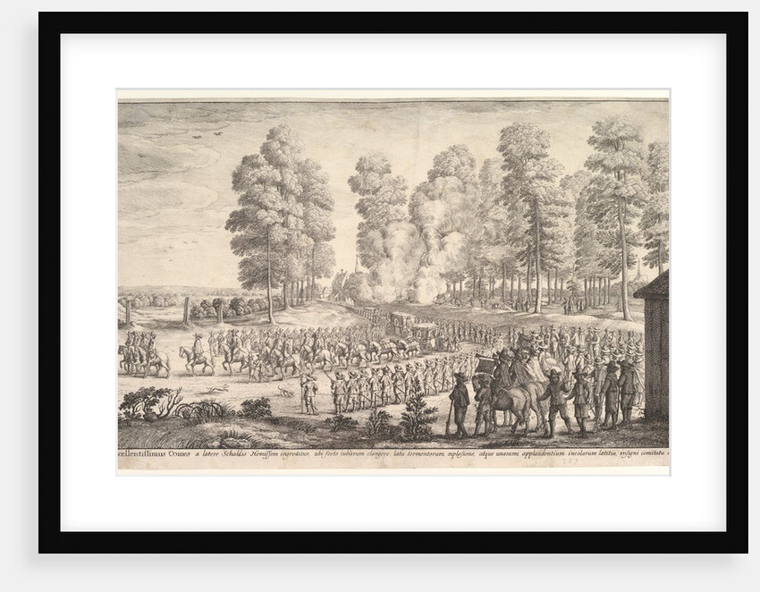 Entry of the Count of Thurn and Taxis into Hemissen, ca. 1651 by Wenceslaus Hollar