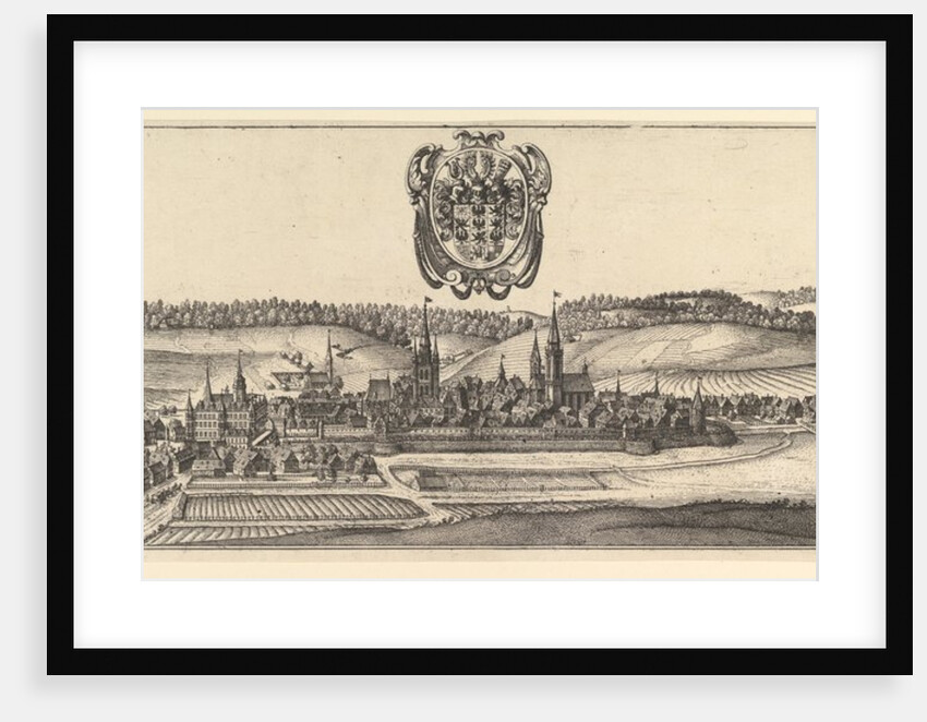 Ansbach and Coburg, View of two views., 1625-77 by Wenceslaus Hollar