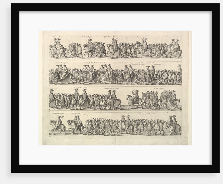 Coronation Procession of Charles II Through London, 1662 by Wenceslaus Hollar