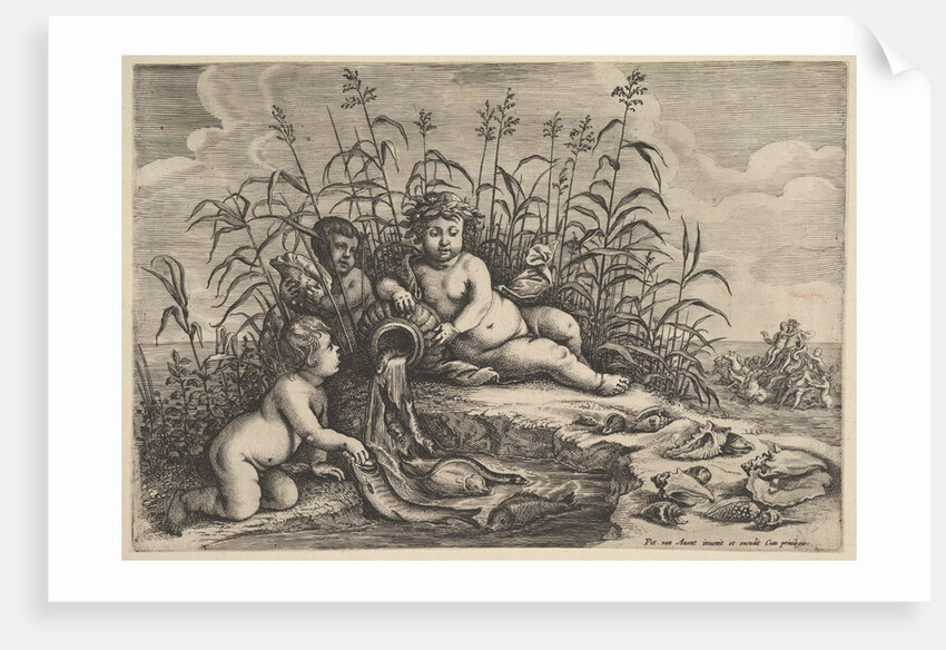 Water from The four elements, after Avont, 1647 by Unknown