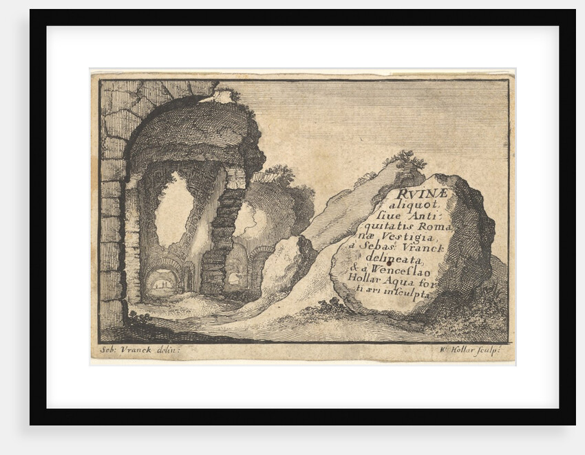 Roman Ruins, second version of title-page, ca. 1650 by Unknown