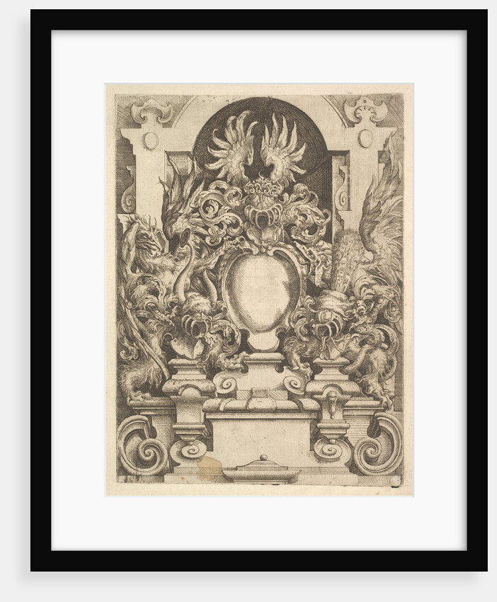 Design for a Cartouche, Plate from Dietterlin's Architecttura, 1598 by Wendel Dietterlin the Elder