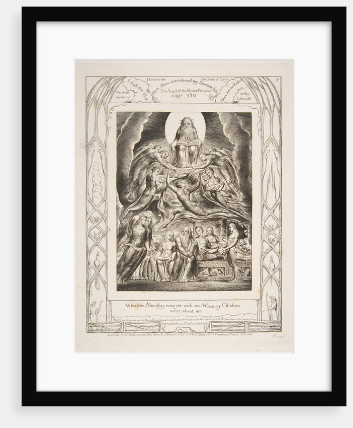 Satan Before the Throne of God, from 'Illustrations of the Book of Job', 1825-26 by William Blake