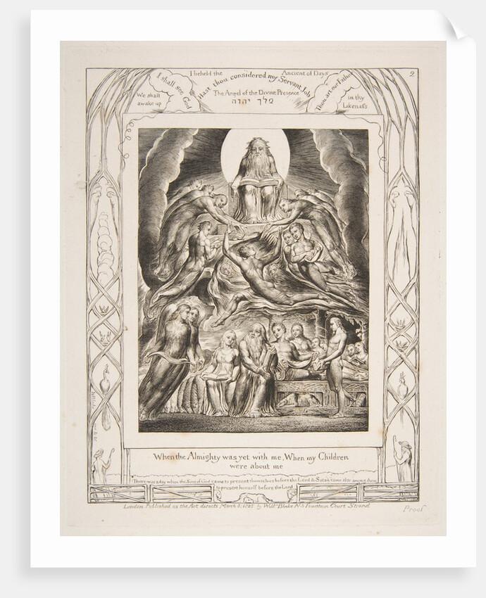 Satan Before the Throne of God, from 'Illustrations of the Book of Job', 1825-26 by William Blake