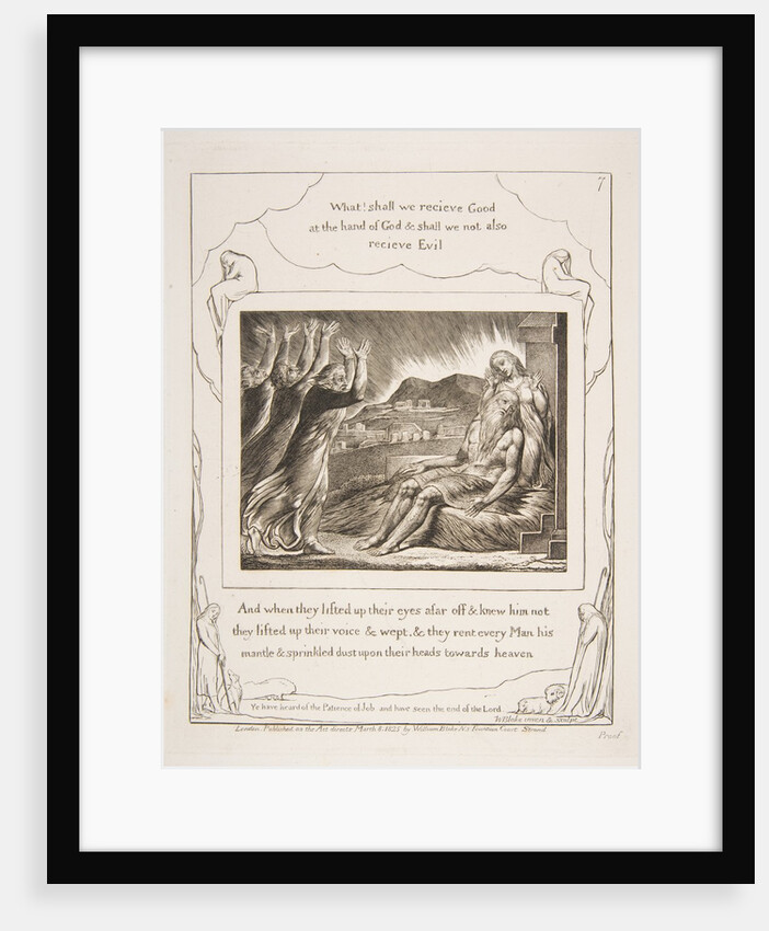 Job's Comforters, from Illustrations of the Book of Job, 1825-26 by William Blake