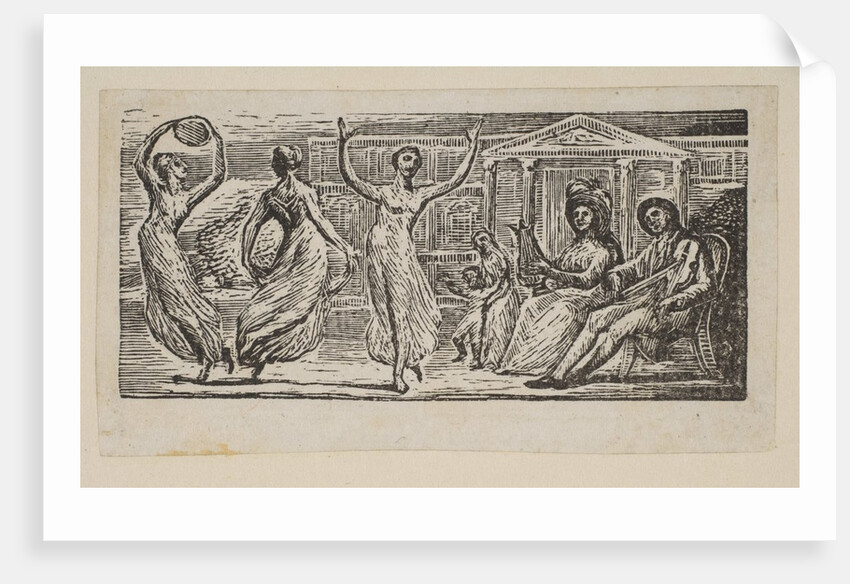 Menalcus Watching Women Dance, from Thornton's Pastorals of Virgil, 1821 by William Blake