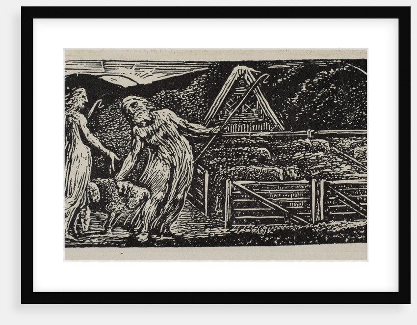 Thenot and Colinet Lead Their Flocks Together, from Thornton's Pastorals of Virgil, 1821 by William Blake